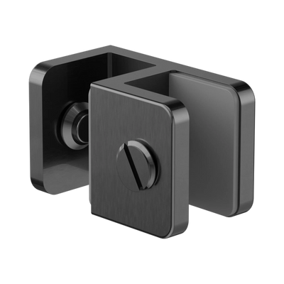 Nero Over-Panel Glass To Glass Fitting 10mm Glass, Gun Metal