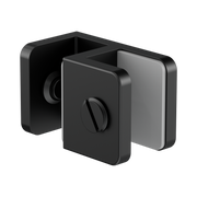 Nero Over-Panel Glass To Glass Fitting 10mm Glass, Matte Black