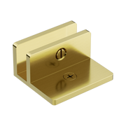 Nero Shower F Bracket 10mm Glass, Brushed Gold