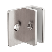 Nero Shower F Bracket 10mm Glass, Brushed Nickel