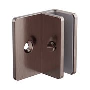 Nero Shower F Bracket 10mm Glass, Brushed Bronze