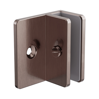 Nero Shower F Bracket 10mm Glass, Brushed Bronze