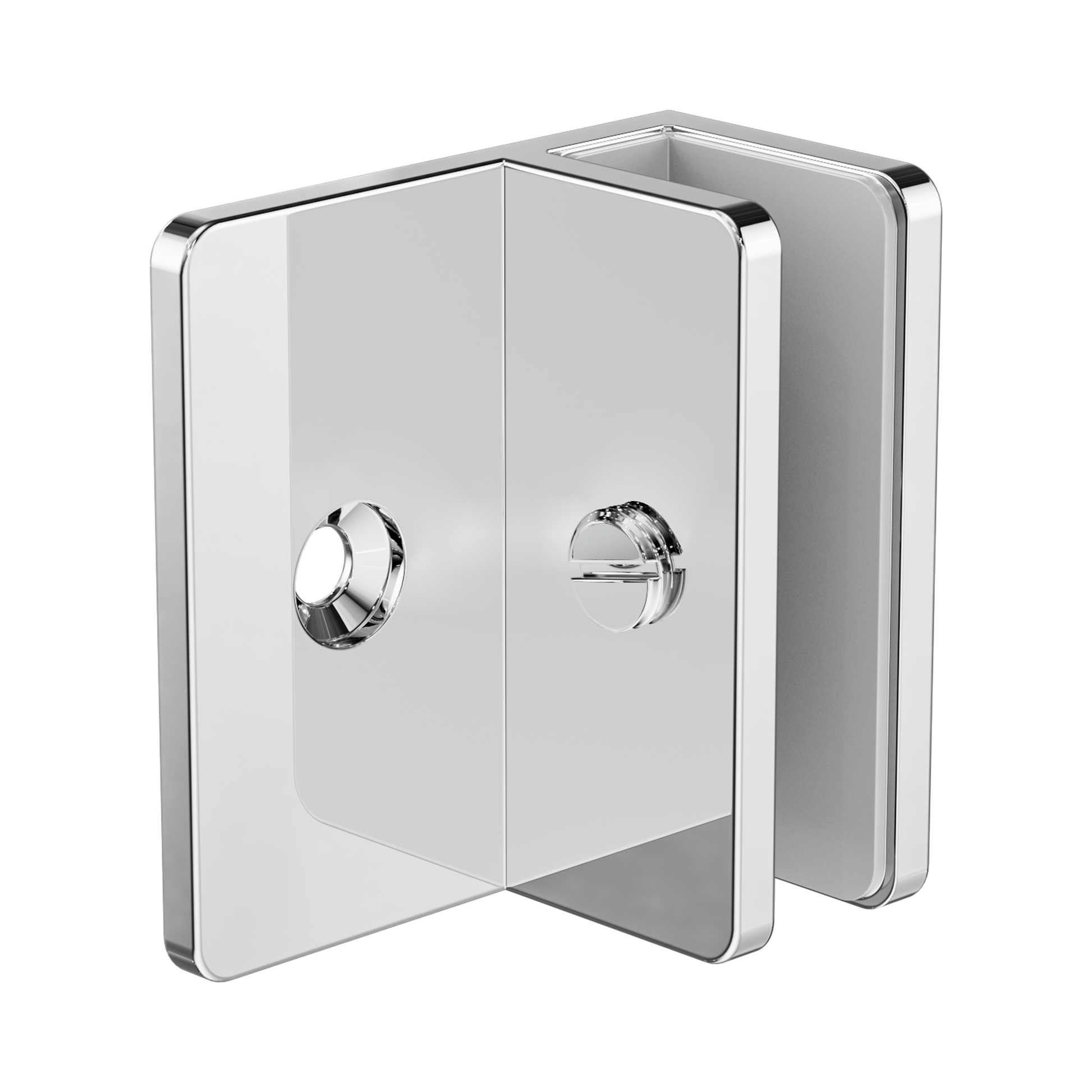 Nero Shower F Bracket 10mm Glass, Chrome