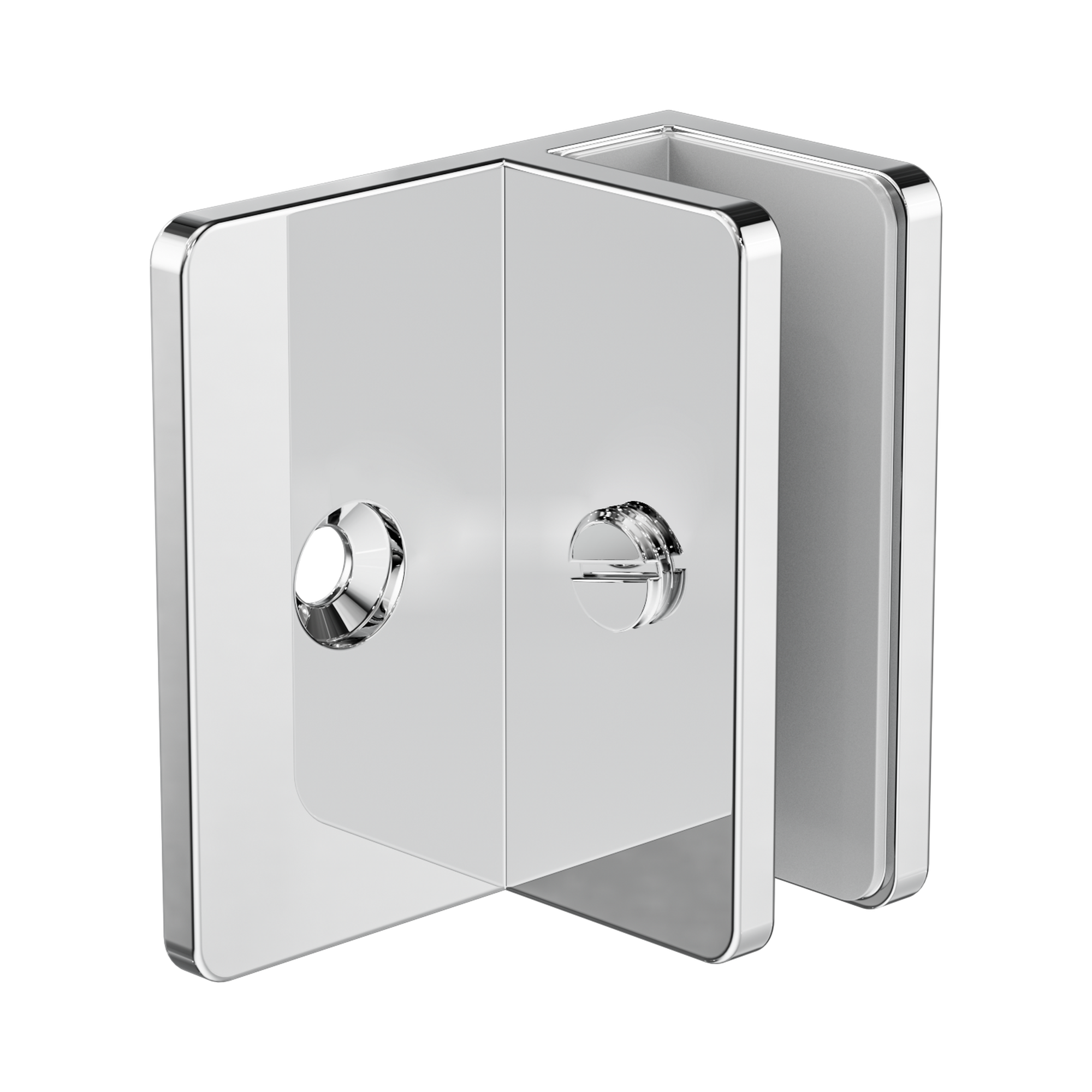 Nero Shower F Bracket 10mm Glass, Chrome