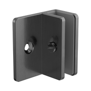 Nero Shower F Bracket 10mm Glass, Gun Metal