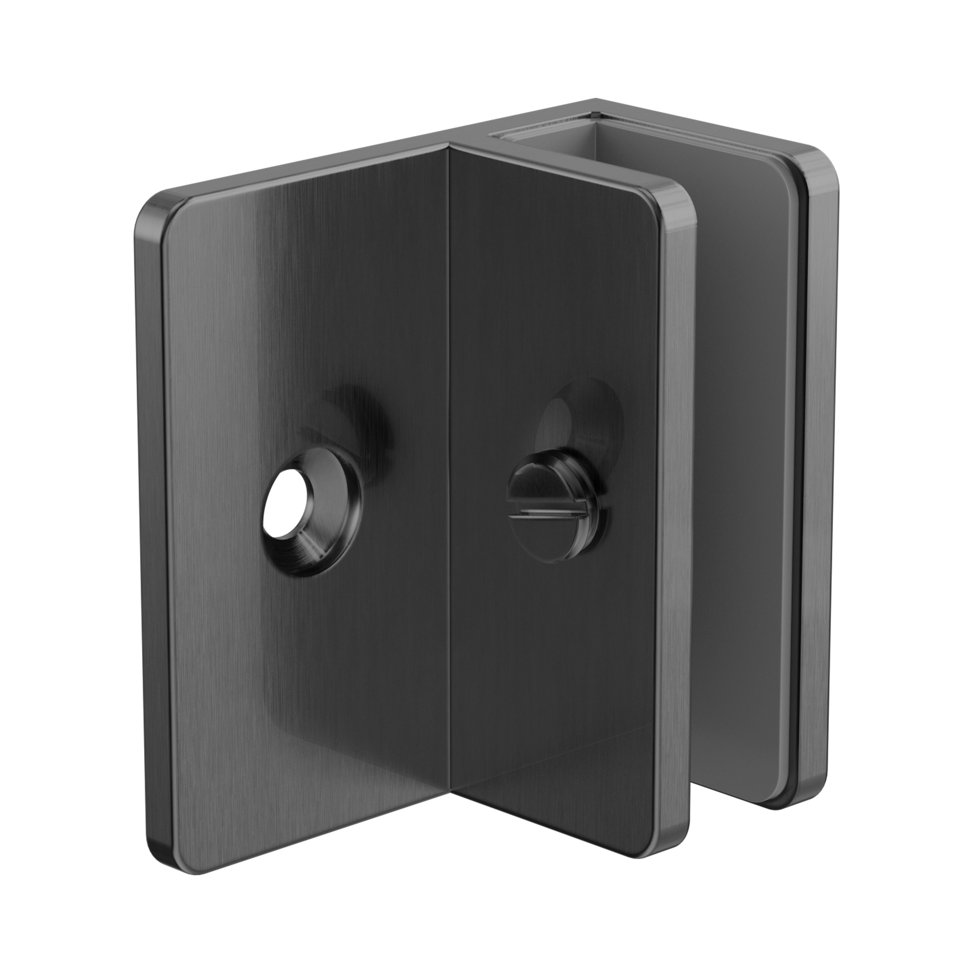Nero Shower F Bracket 10mm Glass, Gun Metal