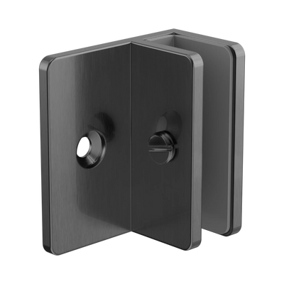 Nero Shower F Bracket 10mm Glass, Gun Metal