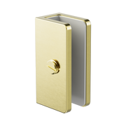 Nero Shower U Bracket 10mm Glass, Brushed Gold