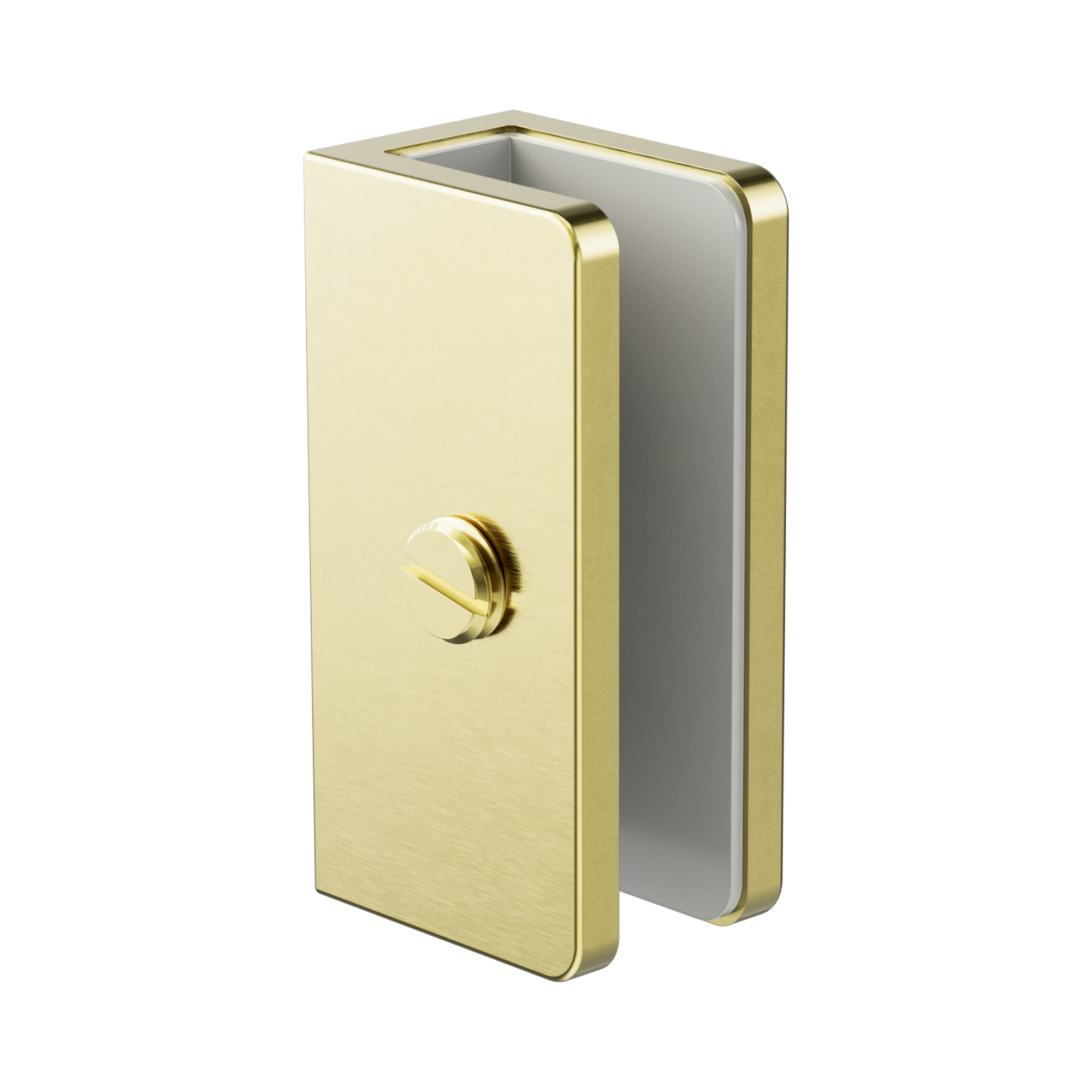 Nero Shower U Bracket 10mm Glass, Brushed Gold