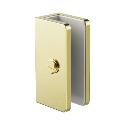 Nero Shower U Bracket 10mm Glass, Brushed Gold