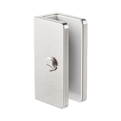 Nero Shower U Bracket 10mm Glass, Brushed Nickel