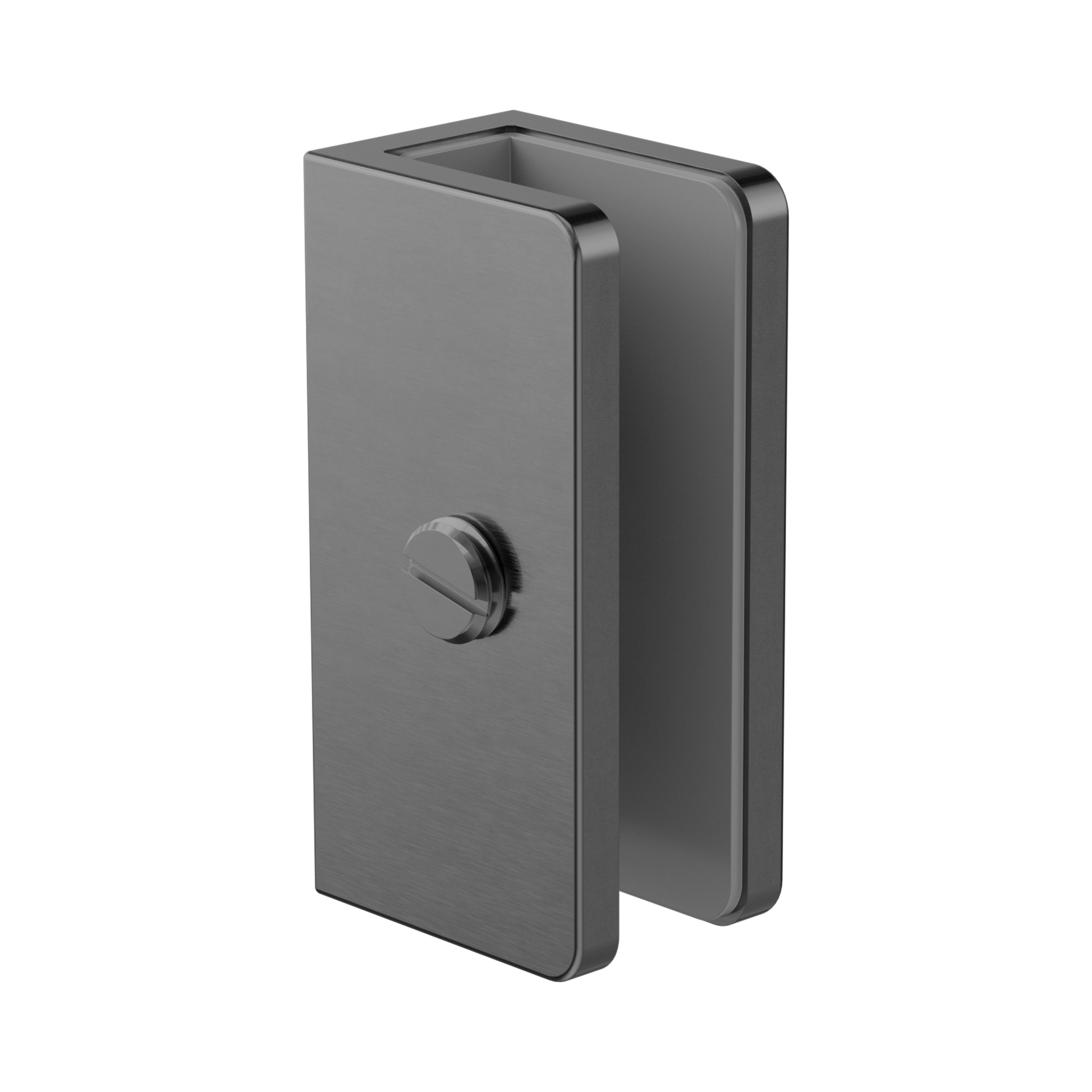 Nero Shower U Bracket 10mm Glass, Gun Metal
