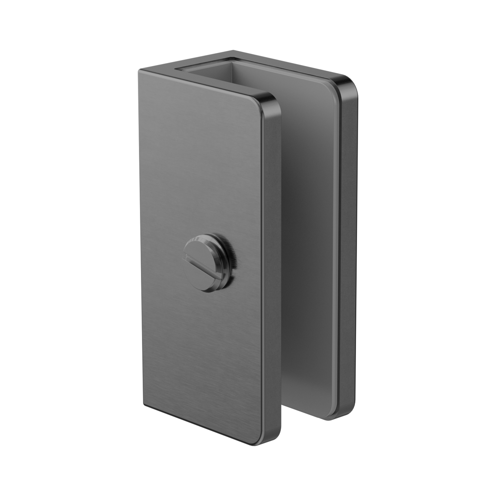 Nero Shower U Bracket 10mm Glass, Gun Metal