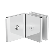 Nero 90 Degree Glass To Wall Bracket 10mm Glass, Chrome