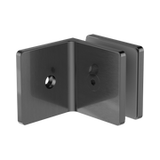 Nero 90 Degree Glass To Wall Bracket 10mm Glass, Gun Metal