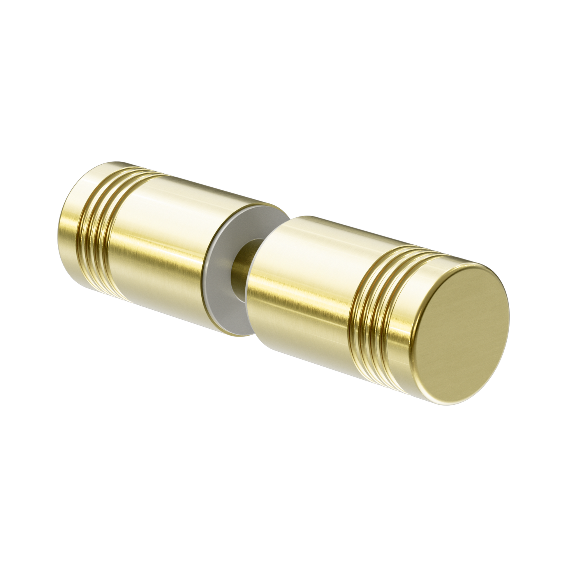 Nero Round Shower Knob, Brushed Gold