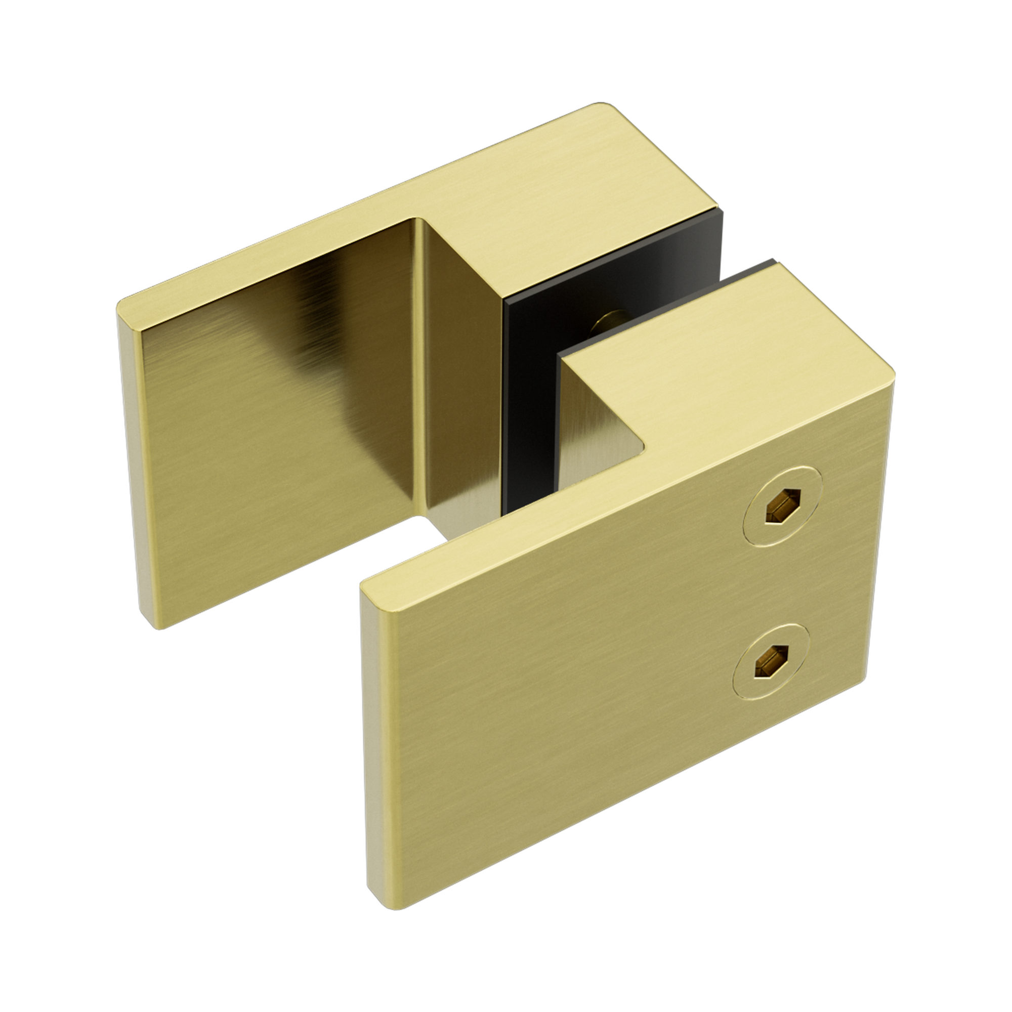 Nero Square Shower Knob Handle, Brushed Gold