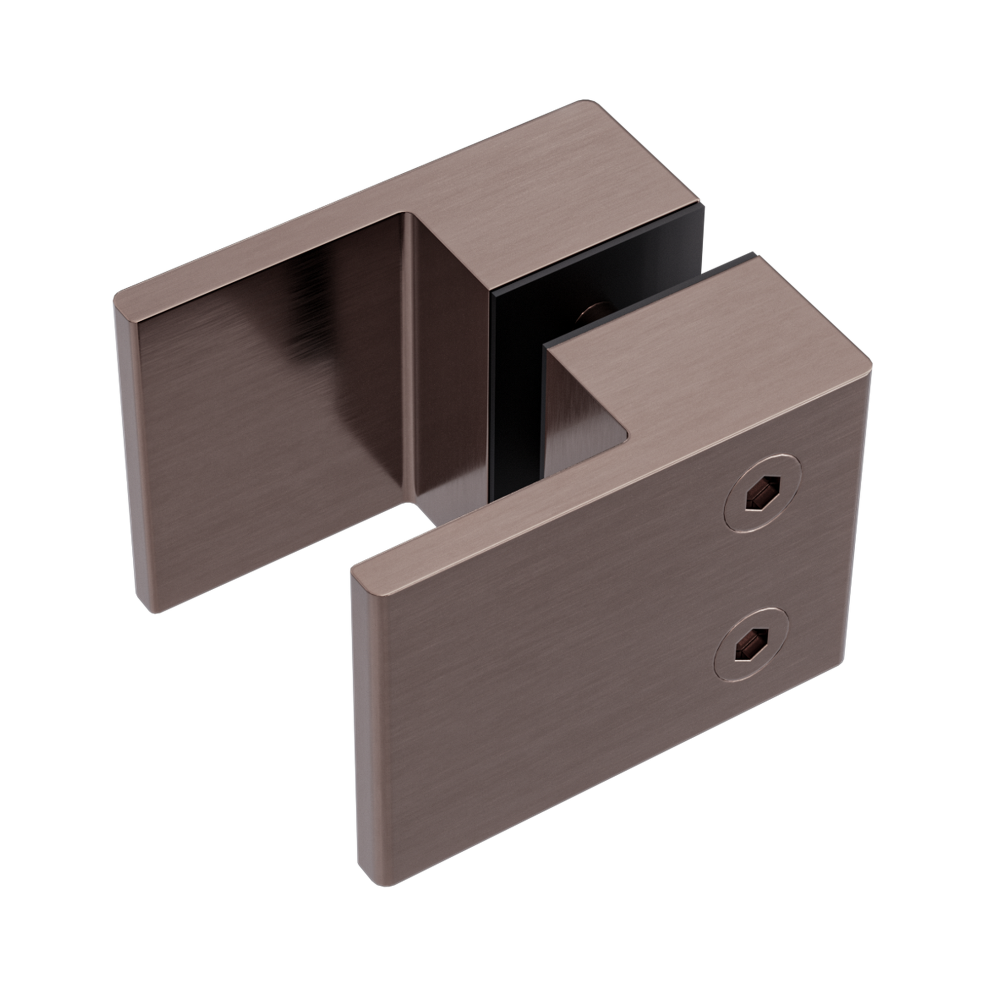 Nero Square Shower Knob Handle, Brushed Bronze