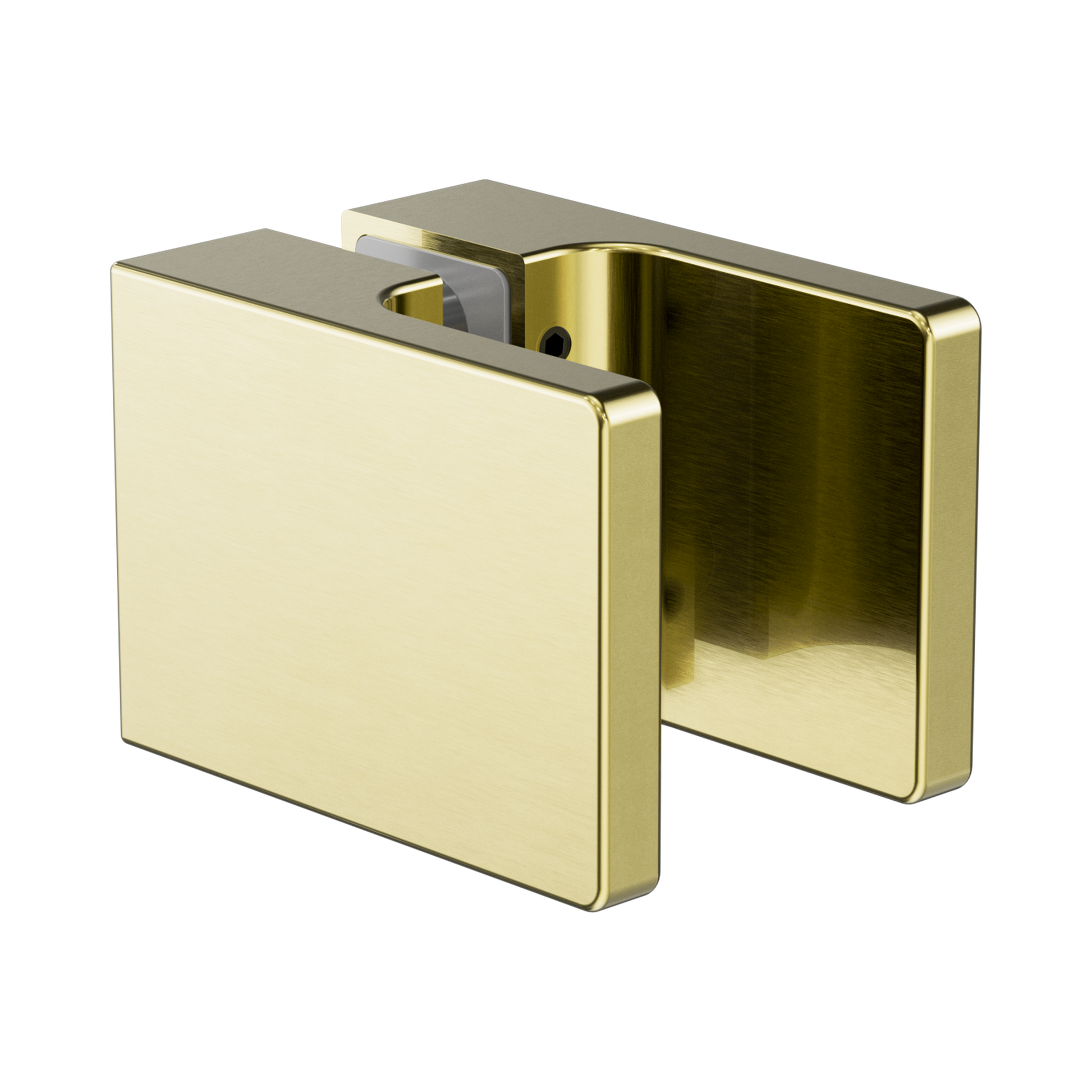 Nero Square Shower Knob Handle, Brushed Gold