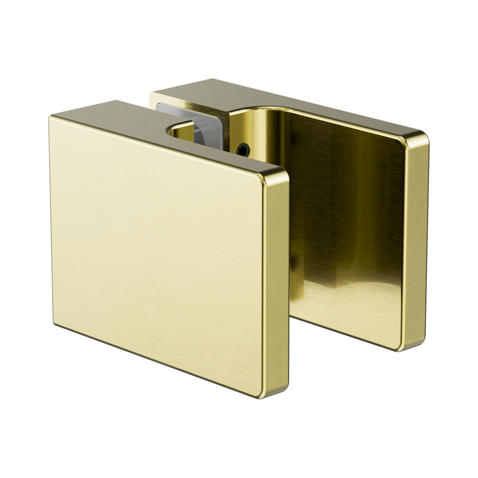 Nero Square Shower Knob Handle, Brushed Gold