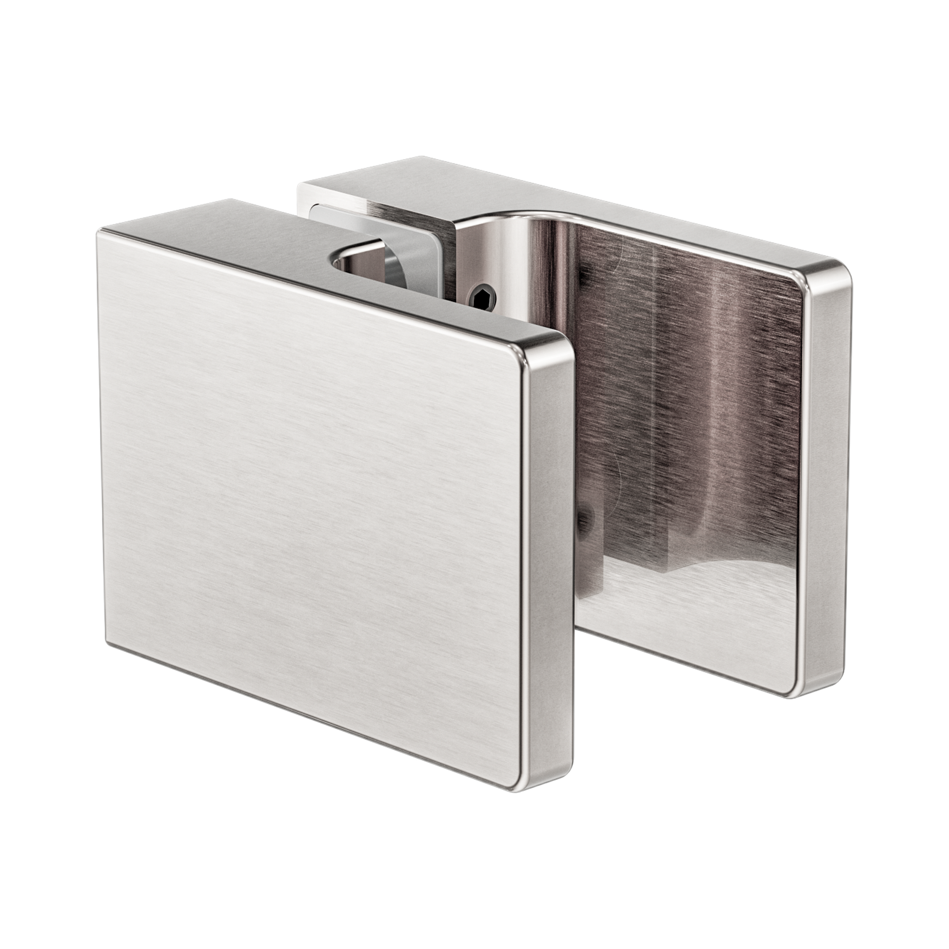 Nero Square Shower Knob Handle, Brushed Nickel