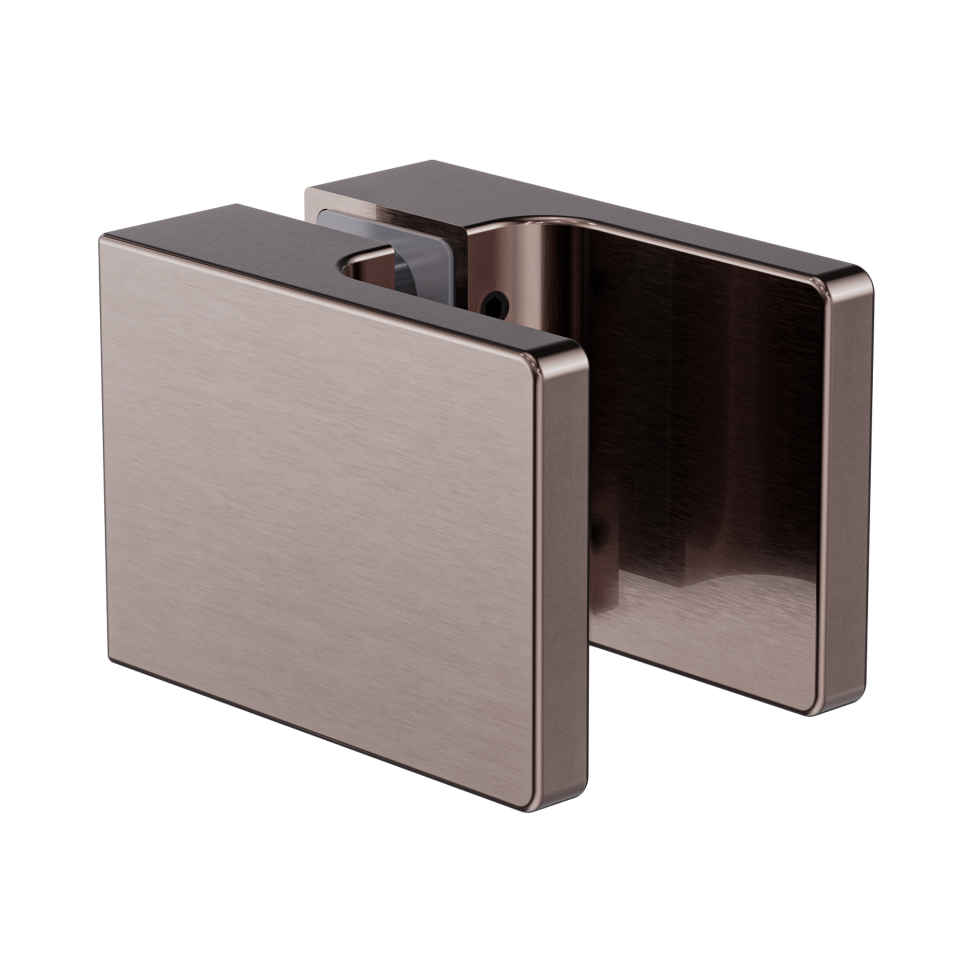 Nero Square Shower Knob Handle, Brushed Bronze