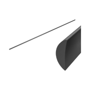 Nero Half Round Water Seal Rail 750mm, Gun Metal