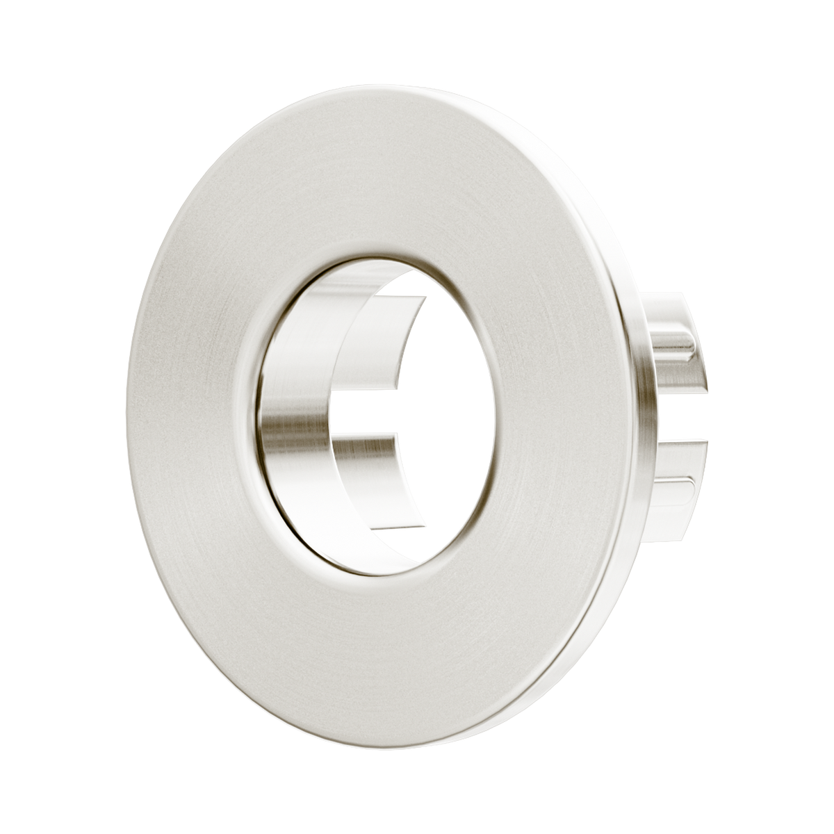 Nero Basin Overflow Ring Metal, Brushed Nickel