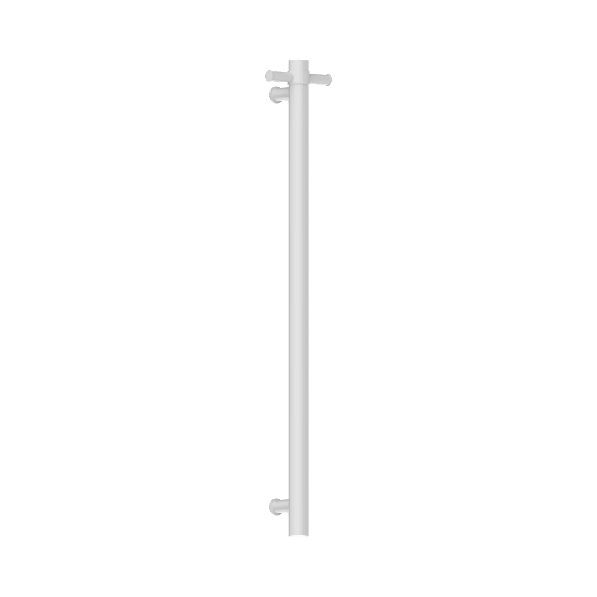 Nero Heated Vertical Towel Rail, Matte White