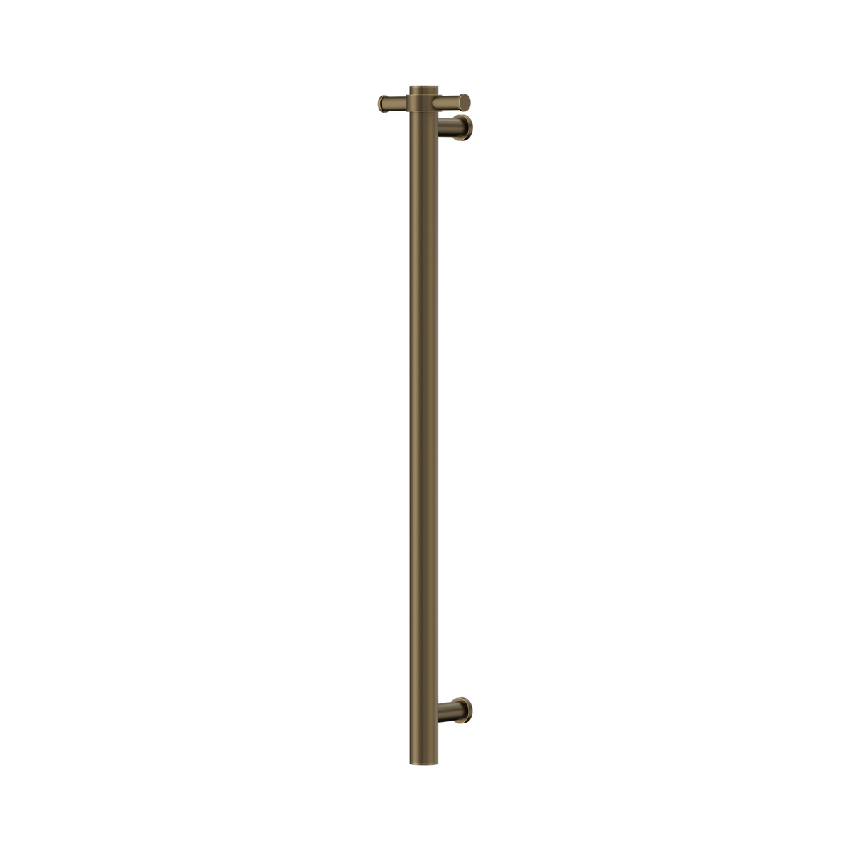 Nero Non-Heated Vertical Towel Rail 900mm, Tumbled Antique Brass