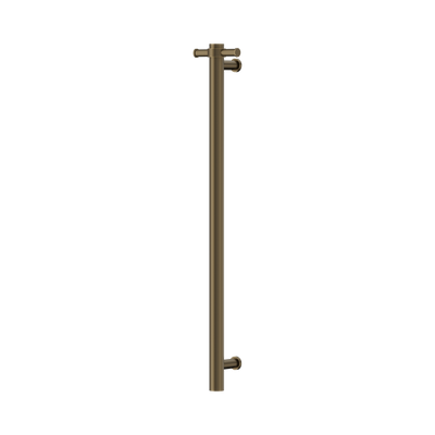 Nero Non-Heated Vertical Towel Rail 900mm, Tumbled Antique Brass