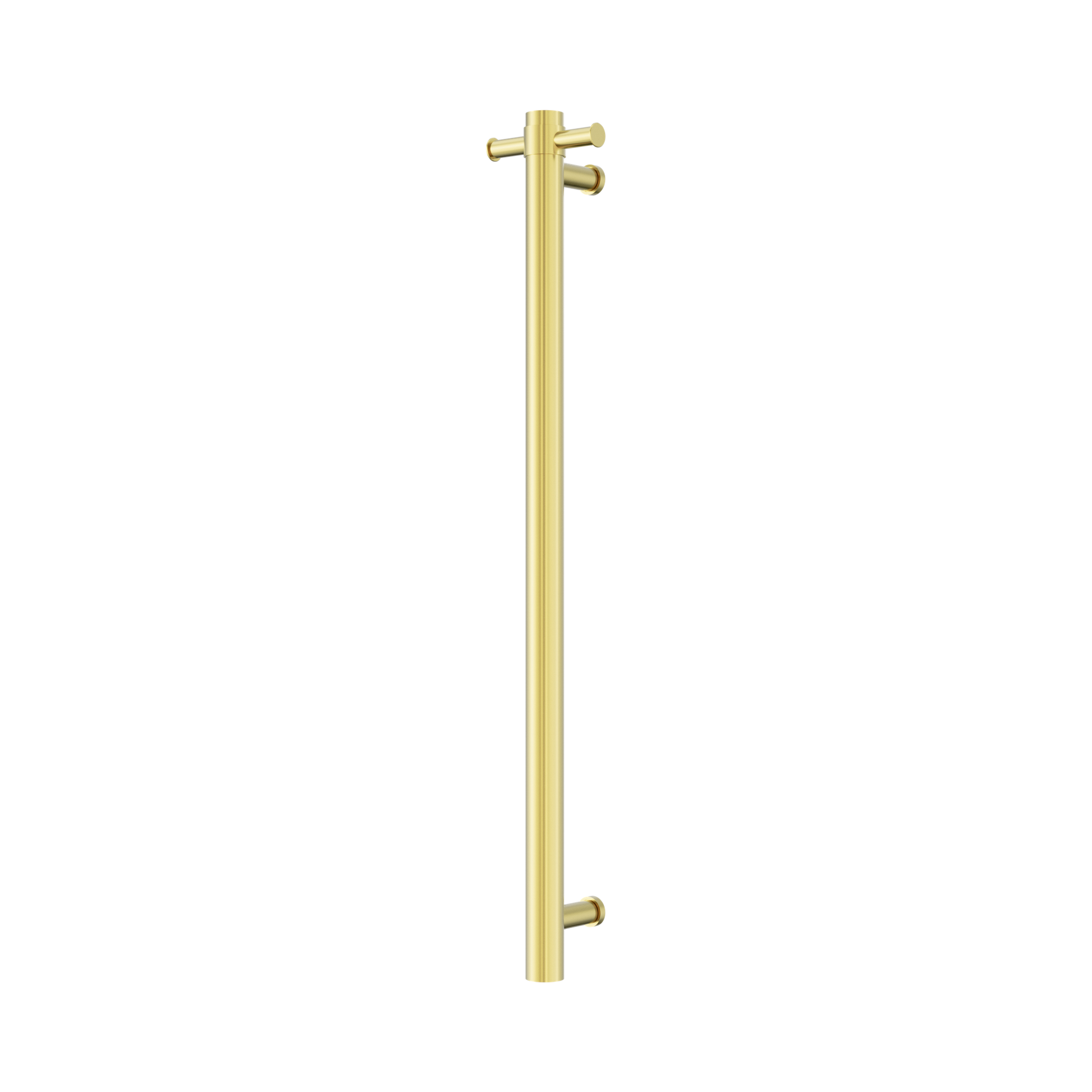 Nero Mecca 240V Single Vertical Heated Towel Rail, Brushed Gold