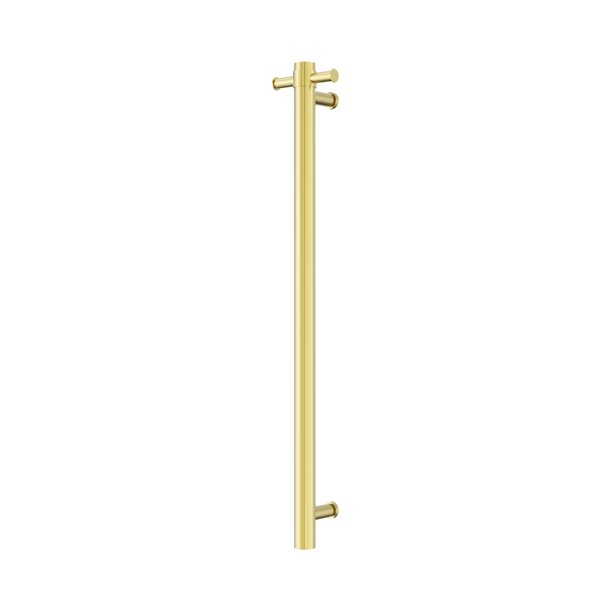 Nero Mecca 240V Single Vertical Heated Towel Rail, Brushed Gold