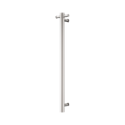 Nero Mecca 240V Single Vertical Heated Towel Rail, Brushed Nickel