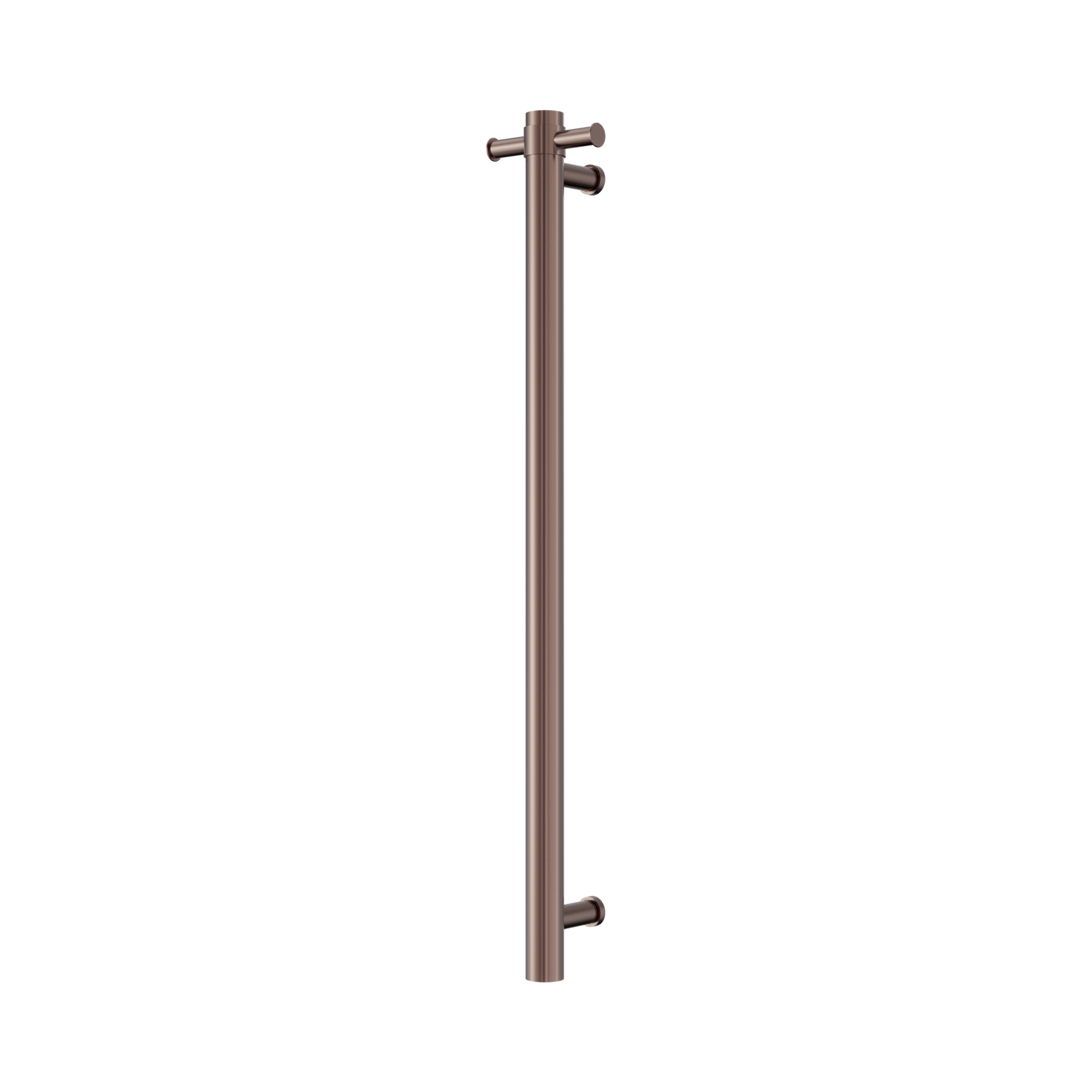 Nero Mecca 240V Single Vertical Heated Towel Rail, Brushed Bronze