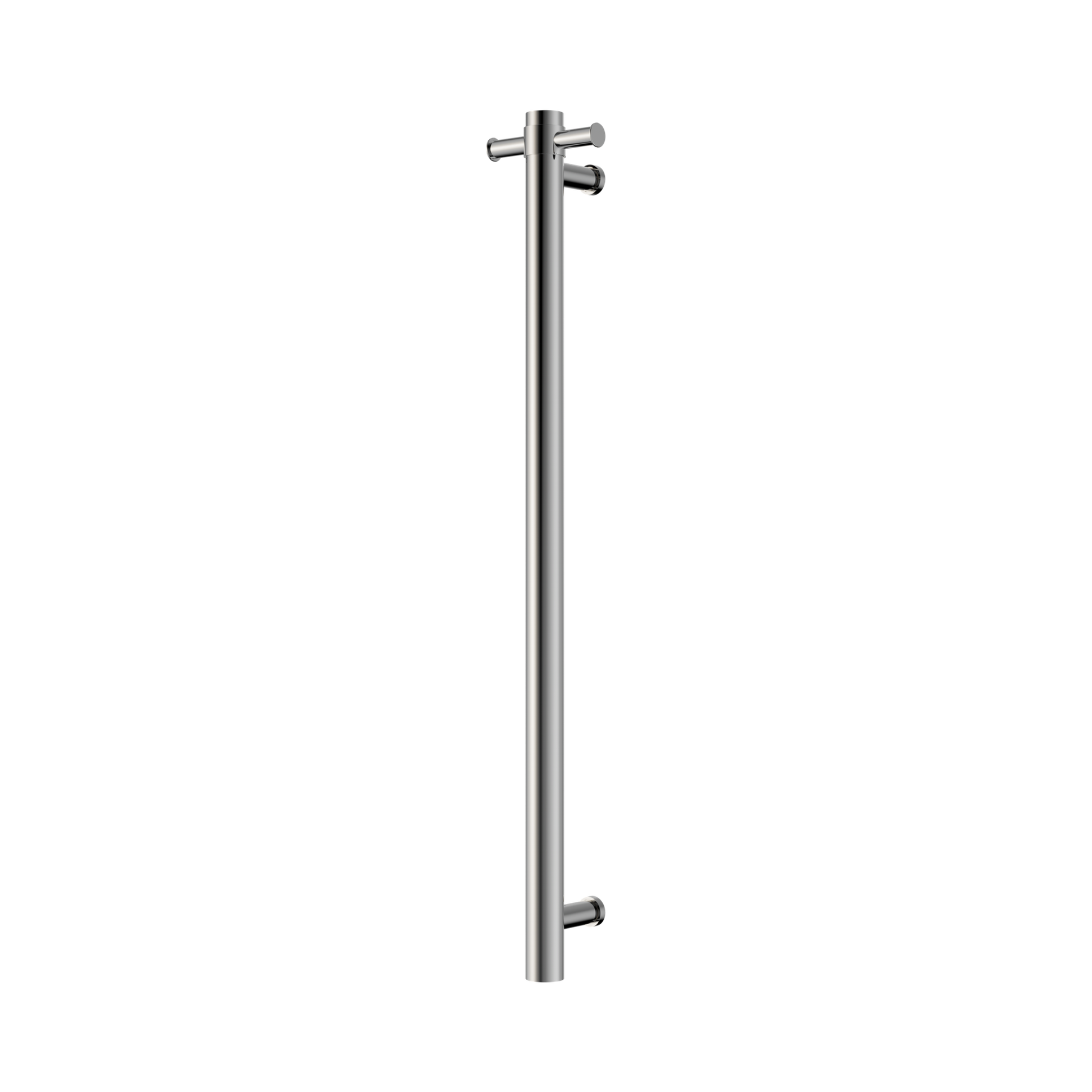 Nero Mecca 240V Single Vertical Heated Towel Rail, Chrome