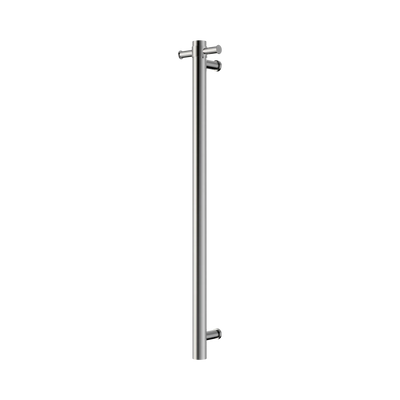 Nero Mecca 240V Single Vertical Heated Towel Rail, Chrome