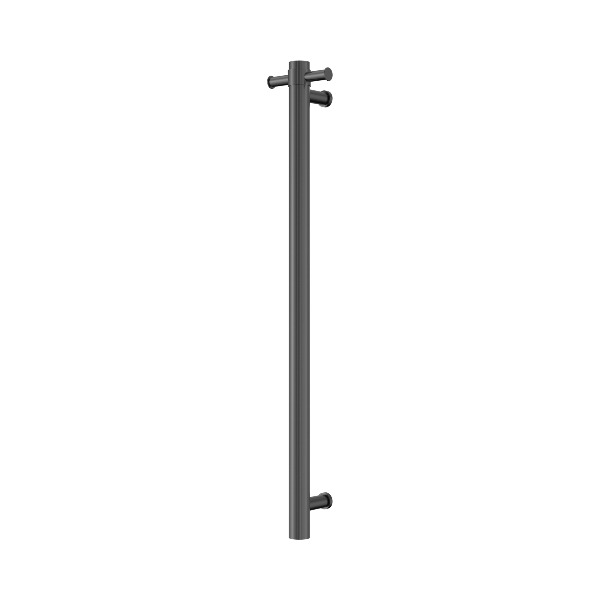 Nero Mecca 240V Single Vertical Heated Towel Rail, Gun Metal