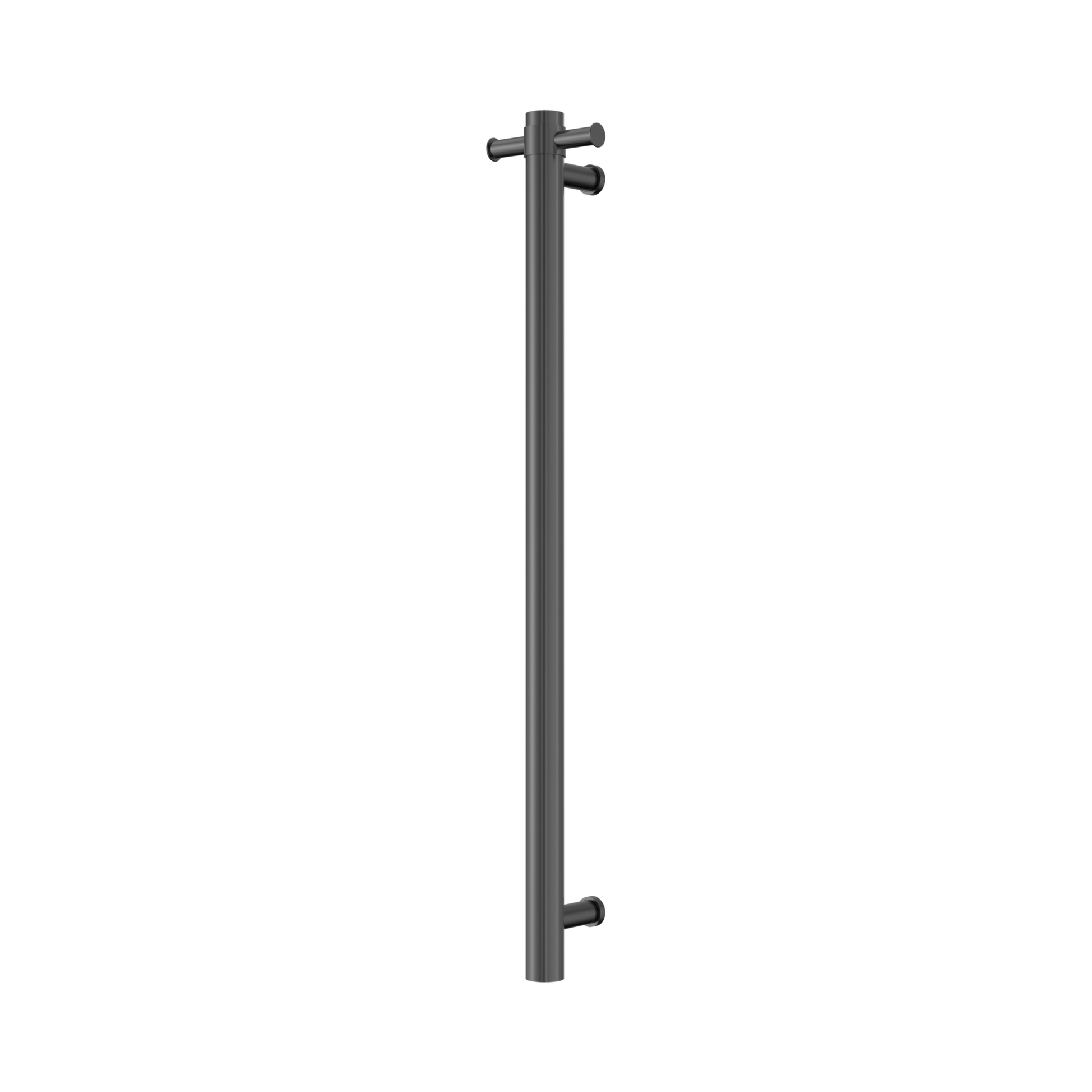 Nero Mecca 240V Single Vertical Heated Towel Rail, Graphite