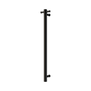 Nero Mecca 240V Single Vertical Heated Towel Rail, Matte Black