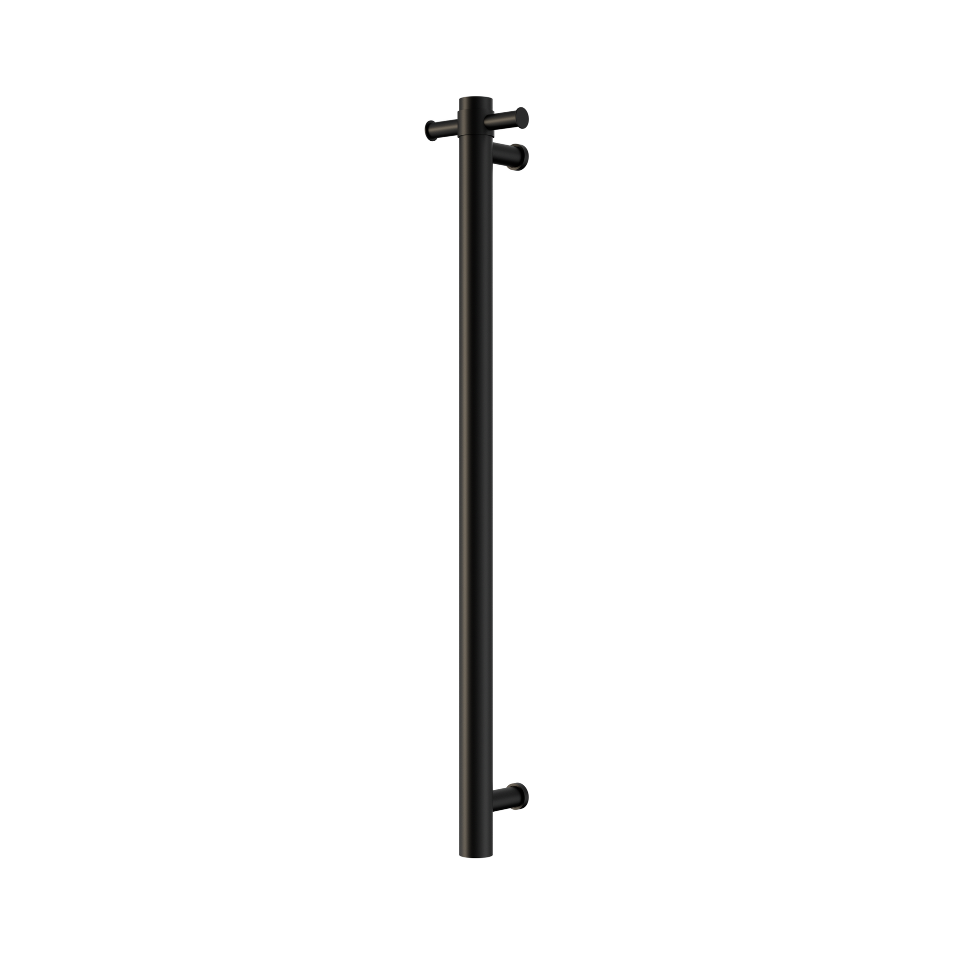 Nero Mecca 240V Single Vertical Heated Towel Rail, Matte Black