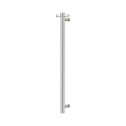 Nero Mecca 12V Single Vertical Heated Towel Rail, Brushed Nickel