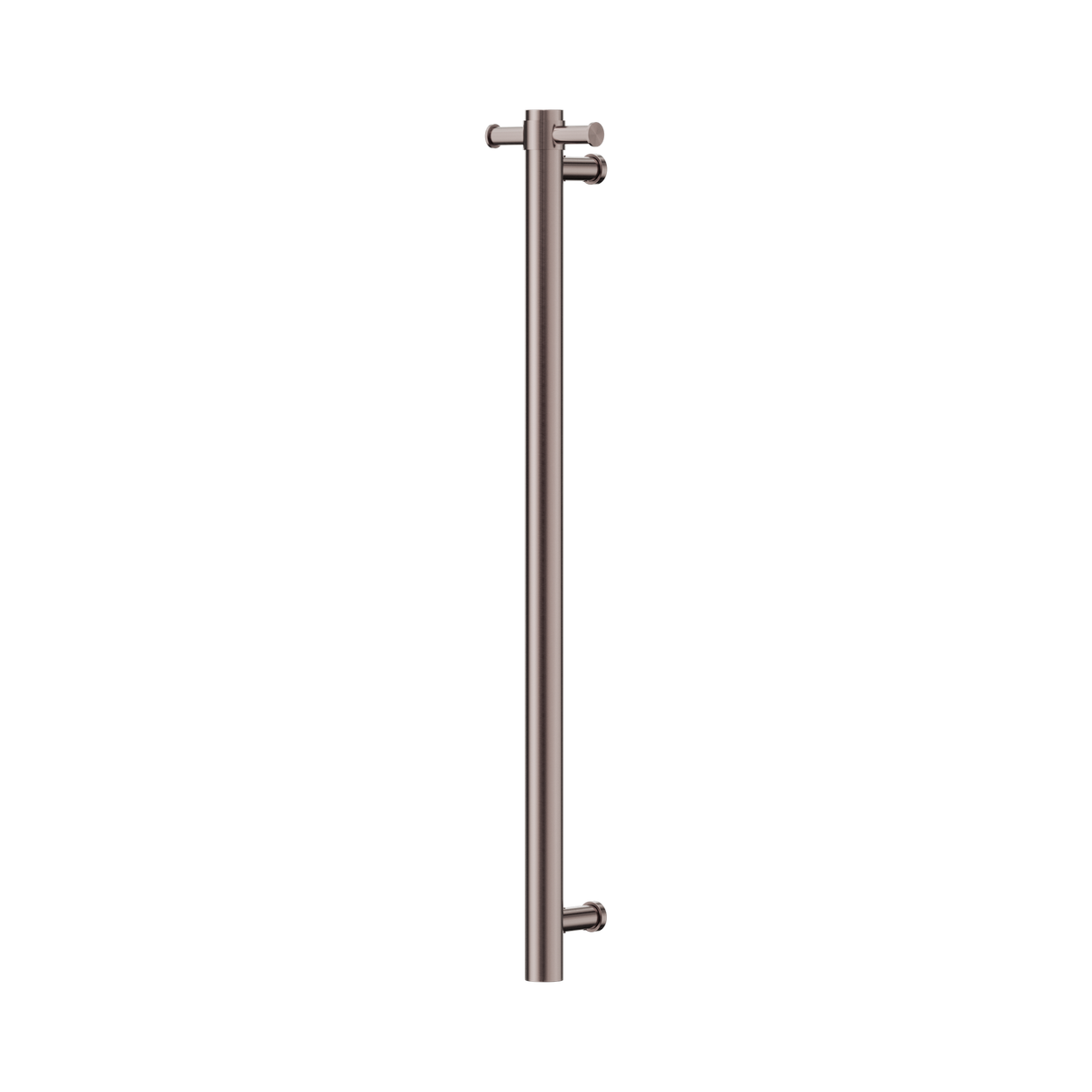 Nero Mecca 12V Single Vertical Heated Towel Rail, Brushed Bronze