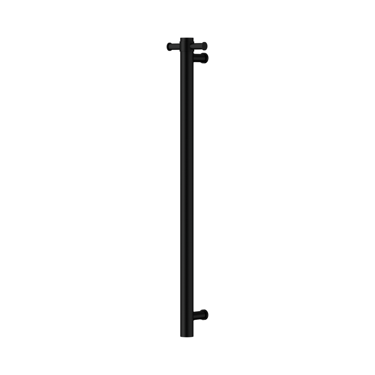 Nero Mecca 12V Single Vertical Heated Towel Rail, Matte Black