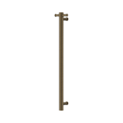 Nero Mecca 12V Single Vertical Heated Towel Rail, Tumbled Antique Brass
