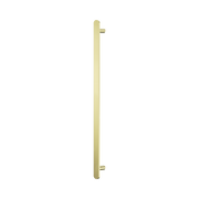 Nero Bianca 12V Single Vertical Heated Towel Rail, Brushed Gold