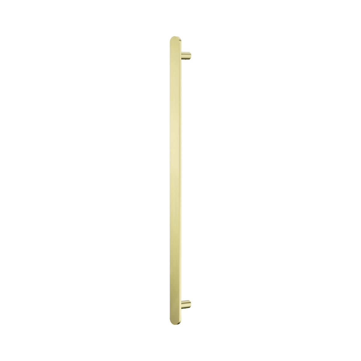 Nero Bianca 12V Single Vertical Heated Towel Rail, Brushed Gold