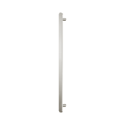 Nero Bianca 12V Single Vertical Heated Towel Rail, Brushed Nickel