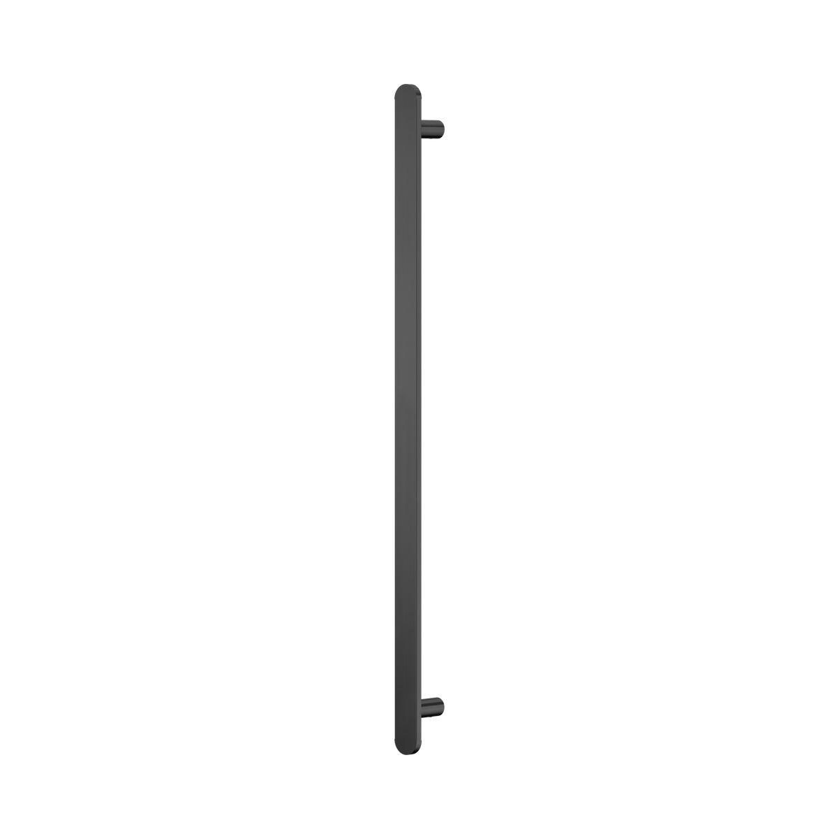 Nero Bianca 12V Single Vertical Heated Towel Rail, Gun Metal