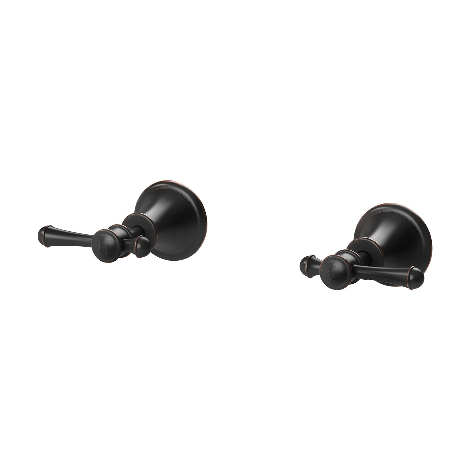 Phoenix Nostalgia Lever Wall Top Assemblies, Antique Black